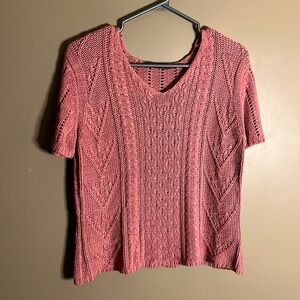 😄Short sleeve sweater knitted